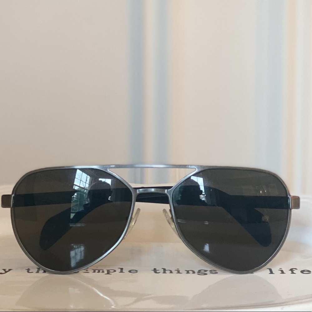 Prada men’s silver aviators
